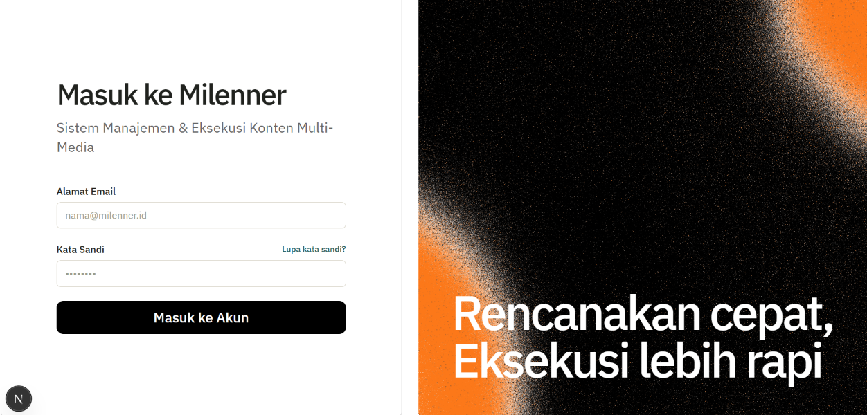 Milenner Platform screenshot